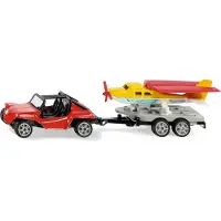 Siku buggy met sportvliegtuig speelgoedset - rood/geel, 15,2 cm