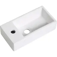 Guido Gusto Fontein Mia 40.5x20x10.5cm glans wit links