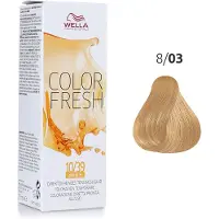 Wella Professionals Color Fresh Semi-Permanente Toning 8.03 Licht Natuur Goudblond Haarverf - 75ml