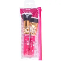 Cocoa Brown Make-up Kwast Tontouring Brush Set 2Stuks
