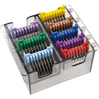 Moser Moser/- Opzetkammen - Set van 8 kammen - Verschillende maten