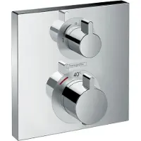 Hansgrohe Ecostat Square - Thermostatische inbouwkraan met afsluitventiel, chroom 15712000