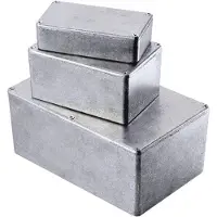 Hammond Electronics 1590WGBK Universele behuizing 100 x 50 x 25 Aluminium Spuitgieten Zwart 1 stuk(s)