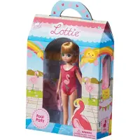 Lottie London Lottie Poppen Zwembadfeest - Zomers speelset met flamingo