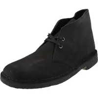 Clarks Clarksvoor mannen. 26155571 SchoenenDesert Boot marine (41), Leer, Plat, Veters, Casual, Marineblauw