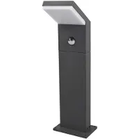 Arcchio LED tuinpadverlichting Yolena, sensor, 60 cm, antraciet Yolena, zwart, Aluminium, Modern