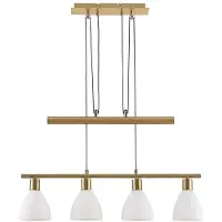 LINDBY Hanglampe , Simeon, dimbare, Goud / Messing, Woonkamer, Glas, Modern