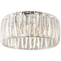 LINDBY Plafondlamp Sofia, dimbaar, helder / transparant, Woon-/ Eetkamer, Kunststof, Modern, plafondlamp