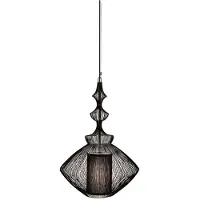 Forestier Hanglampe , Opium, dimbare, Zwart, Woonkamer, Metaal, Designer
