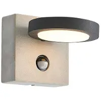 LUCANDE Wandlamp buiten met bewegingssensor Belna, zwart, Aluminium, Modern