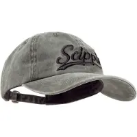 Scippis Baseball Cap – Olijf– Onesize - Stonewashed Canvas Pet