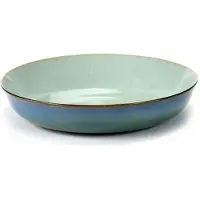 Serax Terres de reves diep bord 21 cm lightblue/smokeyblue - 2 stuks