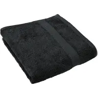 Tiseco Badlaken - 100x150 cm - Zwart - 450gr/m² - Extra zacht