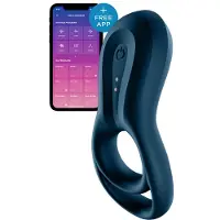Satisfyer Epic Duo - App-gestuurde vibrerende penisring voor mannen (zwart)