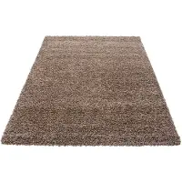 Muratap Basic shaggy vloerkleed caramel hoogpolig- 100x200 cm