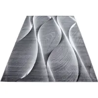 Muratap Parma design vloerkleed zwart / grijs laagpolig- 80x300 cm
