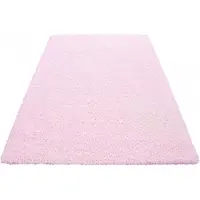 Muratap Basic shaggy vloerkleed roze hoogpolig- 240x340 cm