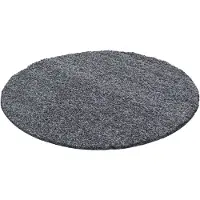Muratap Basic rond shaggy vloerkleed hoogpolig- 160 cm rond