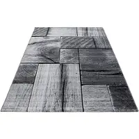 Muratap Parma design vloerkleed / grijs laagpolig- 200x290 cm