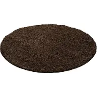 Muratap Basic rond shaggy vloerkleed hoogpolig- 160 cm rond