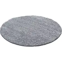 Muratap Basic rond shaggy vloerkleed licht hoogpolig- 160 cm rond