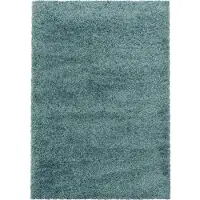 Muratap Monaco soft shaggy hoogpolig vloerkleed blauw / 80x250 cm