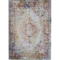 Muratap Picasso keshan vintage vloerkleed multi / beige laagpolig- 160x230