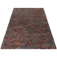 Muratap Rainbow soft shaggy hoogpolig vloerkleed terra- 80x250 cm