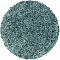 Muratap Monaco soft rond shaggy hoogpolig vloerkleed blauw / 160 cm rond