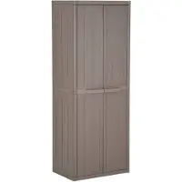 vidaXL Tuinkast 65x45x172 cm polypropyleen hout-look bruin