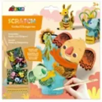 Avenir Scratch en Knutsel - Koala's & Kangoeroe's - met pijpenragers - Creatief spelen - 3+