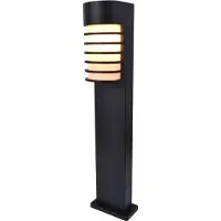 Lutec Sokkellamp Fulton Zwart E27