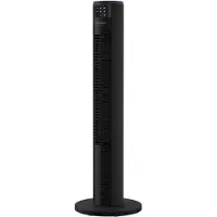 JAP Stille Torenventilator 46dB – 6 Standen – Timer & Afstandsbediening – Mat Zwart – Montreal