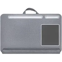 QUVIO Laptop schootkussen - Met muismat - Grijs