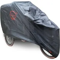 CUHOC Troy Bakfietshoes zwart - stofvrij / ademend / waterafstotend - Red Label - Bakfiets Hoes