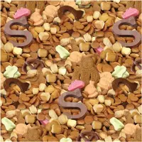 Benza Sinterklaas cadeaupapier - Pepernoten Sinterklaaspapier inpakpapier - 200 x 70 cm - 10 rollen