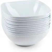 Forte Plastics 4x Kunststof ontbijt/snack schaaltjes 680 ml - feestschaaltjes