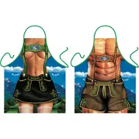 Benza Alpen Girl en Boy - Grappig Leuk Tirol Tiroler Schort Keukenschort