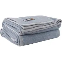 Good Night Silver Deken - 100% Wol - 180x240 Cm - Bleu