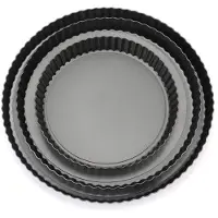 Krumble Quiche bakvorm - Set van 3 - Diameter 22, 26 en 32 cm