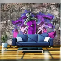 Artgeist Fotobehang – Behangpapier - Fotobehang - Graffiti spray can 200x140 -