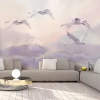 Artgeist Fotobehang - Flying Swans