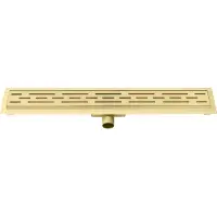 Best design Douchegoot Nancy Met Flens 80x7x7 cm RVS Mat Goud