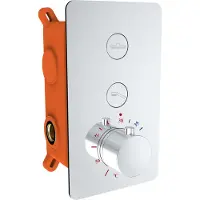 Best design Inbouw douchekraan clic elsdorf 2-weg thermostaat chroom