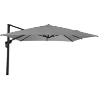 Lesli Living Zweefparasol Libra - 250 x 250 cm - 360 graden draaibaar - Grijs
