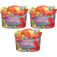 Haribo 3 silo's Harten á 150 stuks - Voordeelverpakking Snoepgoed
