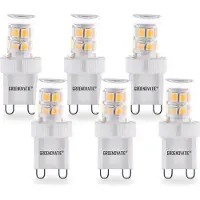 Groenovatie G9 LED Lamp 2W Extra Klein Warm Wit 6-Pack