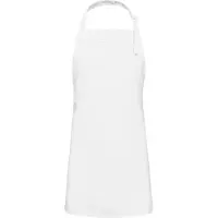 Benza Schort Keukenschort - voor Kinderen - Wit - 50 x 60 cm