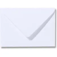 Benza Wenskaart Enveloppen - langwerpig 16,2 x 11,4 cm = C6 - Wit - 100 stuks