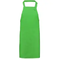 Benza Mijncadeautje - Keukenschort - "Royal Chef" - lichtgroen - blanco - polyester / katoen - (75 x 85 cm)